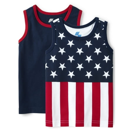 

The Children s Place Toddler Boys 2-Pack Americana Tank Sizes 12-5T