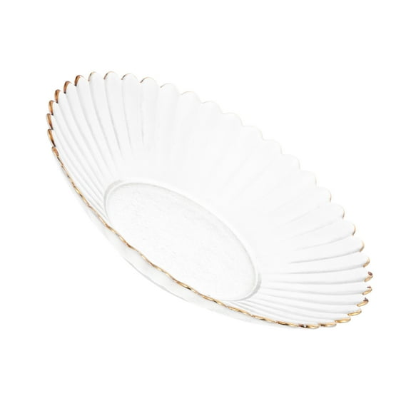 OUNONA Delicate Glass Tray Cake Tray Wedding Party Serving Plates