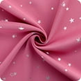 thumbnail image 4 of Rideaux Roses pour Chambre de Fille, Rideaux pour Chambre d'Enfant, Imprimé Étoile Argentée, Occultants, Œillets pour Chambre, Panneaux de x, 4 of 6