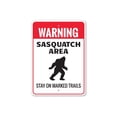 thumbnail image 2 of Sasquatch Area Novelty Decor, Metal Wall Sign - 10x14 Inches, 2 of 4