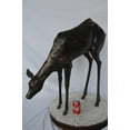 thumbnail image 4 of Nifao Life Size deer bronze statue – Home Decor Sculpture, 33"L x 9"W x 34"H, 4 of 9