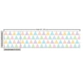 thumbnail image 3 of Ambesonne Geometric Fabric by the Yard Upholstery, Pastel Striped Triangles, 5 Yards, White Multicolor, 3 of 5
