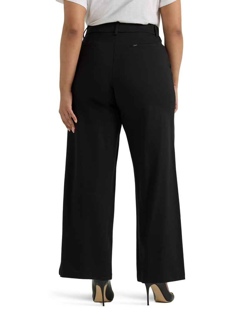 Lee Women's Plus Ultra Lux Comfort Wide Leg Pant Mid-Rise Regular