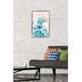 thumbnail image 2 of Watercolor Waves Wall Poster, 14.725" x 22.375" Framed, 2 of 5