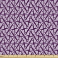 thumbnail image 1 of Abstract Upholstery Fabric by the Yard, Geometric Contemporary Illustration of Triangular Motifs and Graphical, Decorative Fabric for DIY and Home Accents, Plum and Lilac by Ambesonne, 1 of 5