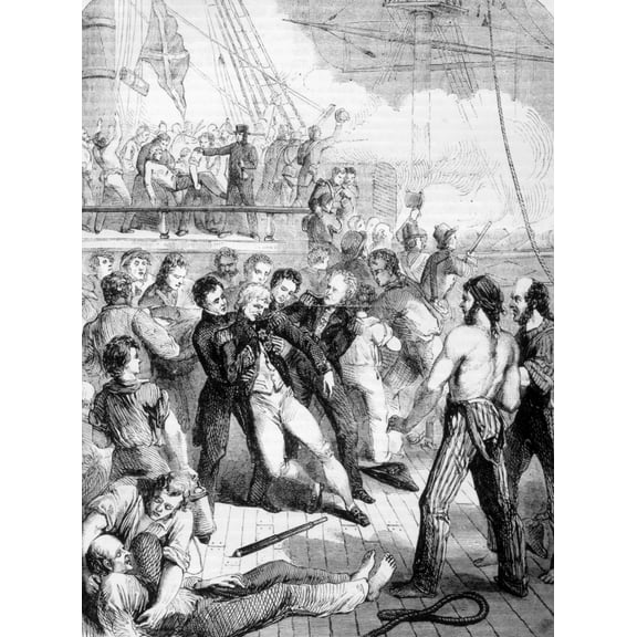 Admiral Horatio Nelson At The Battle Of Trafalgar History (18 x 24)
