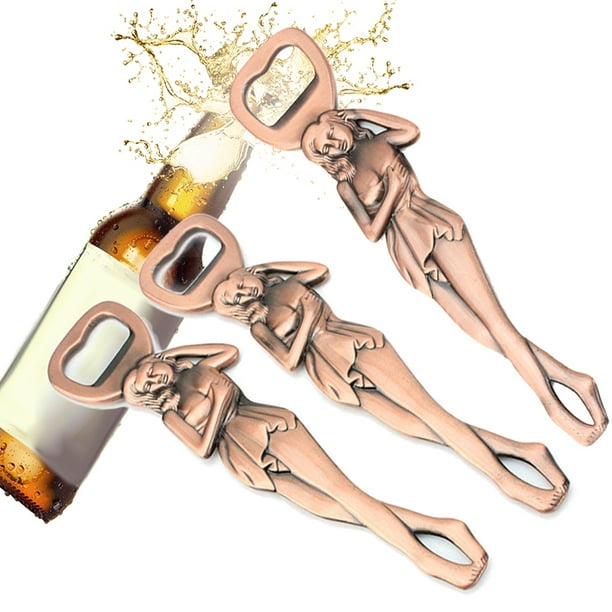 Novelty Alloy Metal Beauty Sexy Lady Bar Beer Bottle Opener Pendant Kitchen  Tool