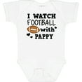 thumbnail image 3 of Inktastic I Watch Football with My Pappy Boys Baby Bodysuit, 3 of 5