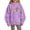 Purple, variant on Coerni School Hoodies for Teen Boys Tween Girls 𝐔niform First Day of School Trendy Preppy Hooded Pullover Graphic Sweatshirts