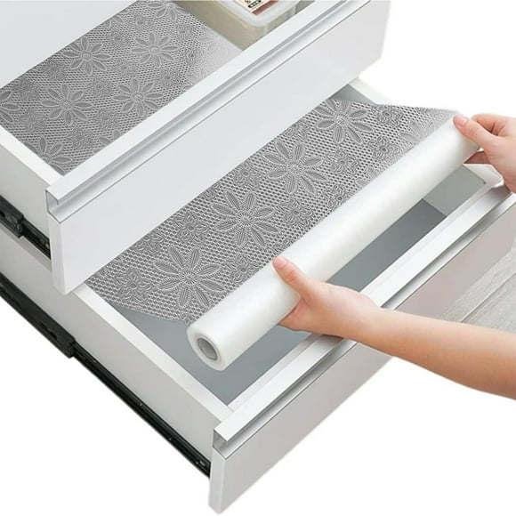 Summer Savings Clearance! Gspmoly Shelf Liner Non-Slip Shelf Liners for Kitchen Cabinets Cabinet Liner Eva Washable Refrigerator Drawers Mat for Shelves Pantry 11.8X118In Summer Savings Clearance