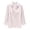 White, variant on Women's Beach Blouse Top Ladies Casual Polo Collar T Shirt Summer Button Down Long Sleeve Plain Solid Loose Fit Comfy Everyday Wear Tee