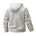 thumbnail image 4 of WTOBBY Men's Outdoor Workwear Jacket, Multi-Pocket Work Clothing Windproof and Waterproof Outerwear for Practical Daily Use and Protection,Khaki L, 4 of 5