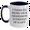 White/Navy, variant on Funny Grandmom Gifts - I Think Me Being Your Grandmom Is Enough Of A Gift - Two Tone Coffee Mug for Graduation - Gifts from Family to Grandmom