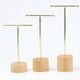 thumbnail image 2 of Soporte de ExhibicióN de Aretes de Barra en T de 30 Piezas con Soportes de JoyeríA de Base de Madera Organizador de JoyeríA Colgante para Accesorios de FotografíA B, 2 of 5