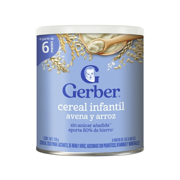 Cereal Gerber etapa 2 avena y arroz 270 g