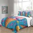 thumbnail image 4 of 3D Ice Cream Printed Comforter Cover Set Children Adult Unique Design Bedding Set Bedroom Decor,Twin (68"x86"), 4 of 5