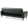 thumbnail image 6 of Glory Furniture Andrews Faux Leather Sleeper Sofa in Black, 6 of 6