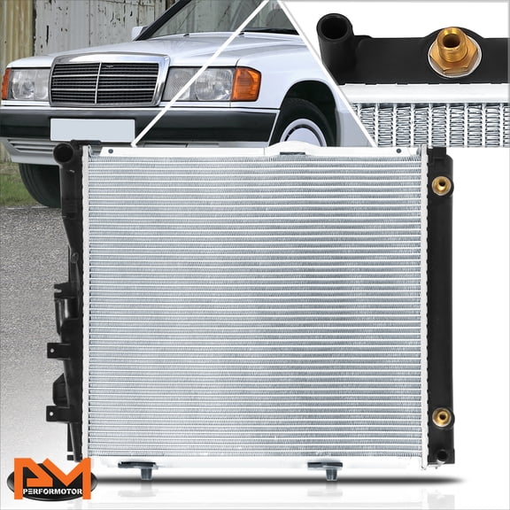 PM PERFORMOTOR Full Aluminum OE Style Radiator for 86-93 Mercedes-Benz 300E/300CE/300TE DPI-453