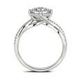thumbnail image 3 of Ariana Jewel Wedding 14K White Gold Plated Rings - 2.4 Ct Excellent Radiant Cut Engagement Gift for women's - Proposal Delicate Ring for Her - Handmade Jewellry for Her - Twisted Rings for Her, 3 of 3