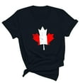 thumbnail image 3 of FAIWAD T-Shirt d'Été pour Femmes Fête du Canada Léger à Manches Courtes Col Rond T-Shirts Hauts Imprimé Graphique Blouses de Détente Basiques, 3 of 3