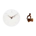 thumbnail image 1 of Reloj de pared silencioso con figura humana, estatua abstracta de pensador, escultura decorativa de fácil lectura para el hogar, la cocina, la oficina, 1 of 8