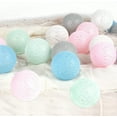 thumbnail image 2 of 1pc Macaron 20er 3M LED bola de luz colorida bola de algodón luces de hadas decoración de Navidad decoración del hogar niñas princesa habitación de los niños boda decoración del estado de ánimo JM, 2 of 5