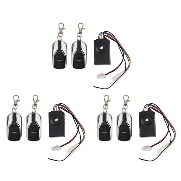3X de Alarma Ebike 36V 48V 60V 72V Con Dos Interruptores para Bicicleta Eléctrica / Scooter Ebike