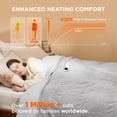 thumbnail image 3 of Manta eléctrica Bedsure Twin Soft, franela acanalada, gris, 3 of 7