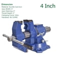 thumbnail image 3 of 4 inch Multipurpose Vise Bench, Heavy Duty Multi-Jaw Vise 360 Degree Rotation Clamp on Vise with Swivel Base & Head for Clamping Fixing Equipment Home Industrial Use, 3 of 6