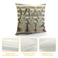 thumbnail image 4 of COMIO Easter Pillow Covers,Holiday Rabbit Decorations Throw Pillow Covers,Spring Farmhouse Decor Pillow Case for Home Sofa Couch Grey(06-12), 4 of 5