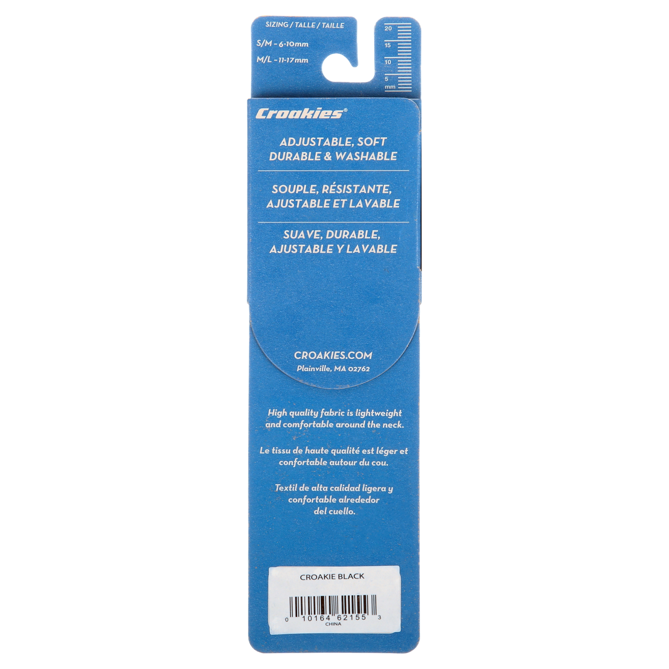 Croakies Original Eyewear Retainer, Black, 1 Count