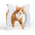 thumbnail image 4 of Puerta interior para puerta de gato, puerta para mascotas, orificio para puerta para perros, gatitos, fácil de instalar (blanco), 4 of 5