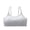 Gray, variant on Girls Sports Bra 10-14 Years Old Teen Training Lingerie, Adjustable Shoulder Strap Fixed Cup Bralette, Breathable Cotton Comfort Underwear, Seamless Supportive Puberty Vest, Non Slip Daily Top