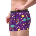 thumbnail image 2 of Yiaed Retro 80s Style Print Men's Soft Cotton Boxer Shorts Breathable Boxers Underwear Moisture-Wicking Underwear Stretch Boxer Briefs for Man-Small, 2 of 5