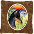 thumbnail image 1 of Manchester Terrier Decorative Indoor & Outdoor Fabric Pillow, 1 of 1