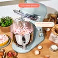 thumbnail image 3 of Beautiful 6 Qt Tilt-Head Stand Mixer with Dough Hook, Flat Beater, Balloon Whisk, Pastry Beater & Slicer/Shredder Set, Hydrangea by Drew Barrymore, 3 of 16