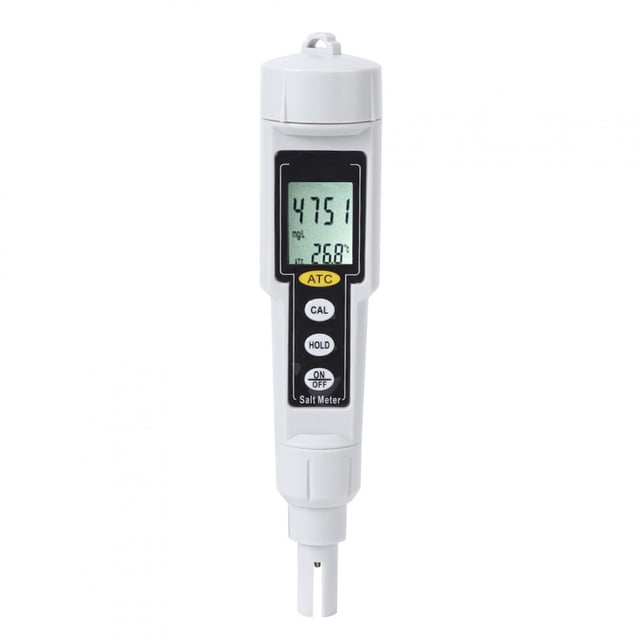 Digital Salinity Meter, Automatic Temperature Compensation Salinity Tester, Data Hold Function Marine Aquaculture Seawater Aquarium For Freshwater Aquarium