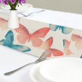 thumbnail image 4 of Yayeee Table Runner 90 inches Long Home Kitchen Dinning Party Decoration, Watercolor Butterflies, 4 of 7