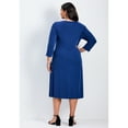 thumbnail image 2 of Avenue Women's Plus Size Laid Back Knit Dress, 2 of 2