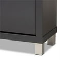thumbnail image 6 of Bowery Hill Contemporary Wood 3 Pull-out Shelf Shoe Cabinet in Dark Gray, 6 of 10