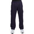 thumbnail image 4 of Vibes Men's Big & Tall Cargo Zipper Pocket Sweatpants Adjustable Bungee Cord open bottom, 4 of 5