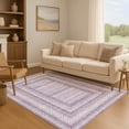 thumbnail image 7 of Addison Rugs Mayfield Premium Machine Washable Transitional Geometric Lavender Rectangle Rug, 3' x 5', 7 of 7