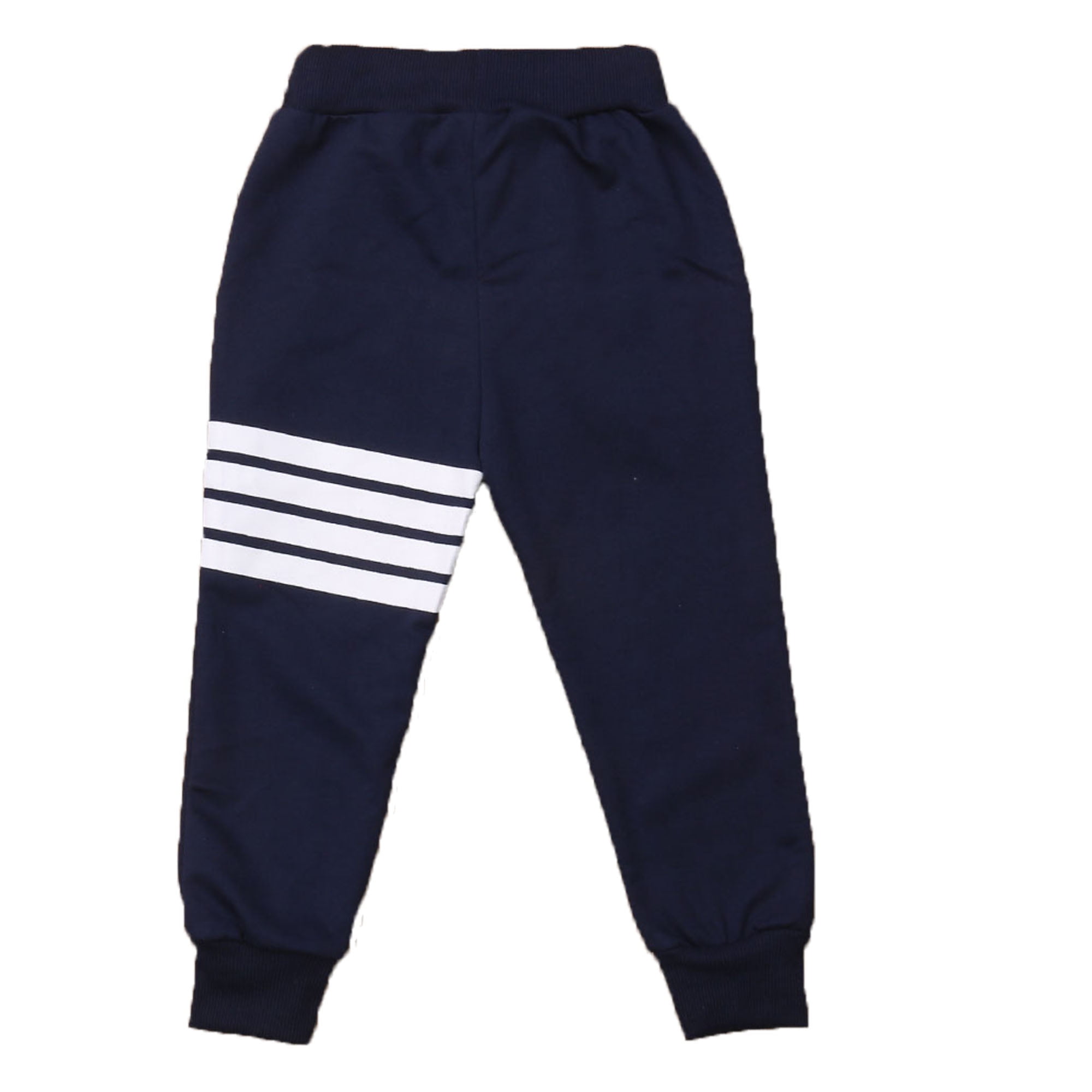 girls navy blue jogging bottoms