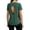 Green, variant on Backless Workout Athletic Shirts Short Sleeve Split Back Yoga Exercise Tops for Women Beige,XL