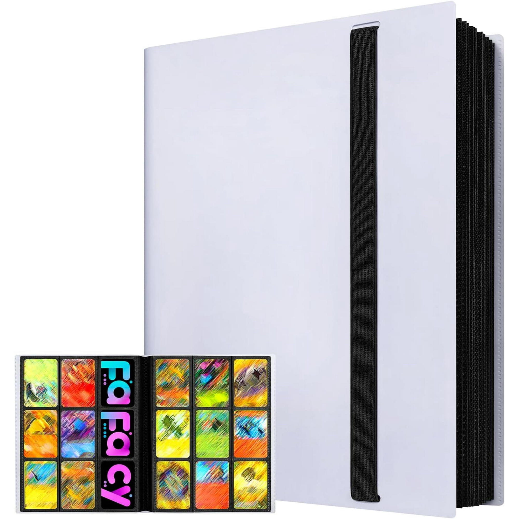 hockey card binder walmart Trading 9 Pocket, Card Binder with Sleeves Anti-open Strap Waterproof 20-Page 360 Game Cards Binder Holder Gift for Baseball/Soccer/Basketball/Football Cards (White) dollar contract was signed in 1971 Hockey Themed Trading Card Storage