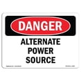 thumbnail image 1 of SignMission OS-DS-A-1824-L-1949 18 x 24 Po Signe de Danger OSHA - Source d'Alimentation Alternative, 1 of 1