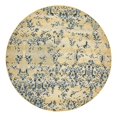 thumbnail image 2 of Unique Loom Outdoor Botanical Collection Area Rug - Ivy (8' Round Beige/Blue), 2 of 2