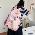 thumbnail image 2 of Aesthetic Backpack for Shcool backpack for Girls Book Bags for Women Aesthetic Backpacks for Girls (Pink), 2 of 4