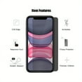 thumbnail image 3 of Package iPhone Privacy Screen Protector - Anti-peep Tempered Glass, Scratch and Impact Resistant, HD Clarity, Precision Fit, Screen Security, Glossy Design, Anti-scratch Glass,, 3 of 5