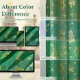 thumbnail image 3 of NICETOWN Christmas Sheer Curtains for Living Room, Green Curtains 95 inches Long for Bedroom with Grommet Design Window Drapes for Home Decor, 52" Wide for Bedroom, 2 Panels, 3 of 7